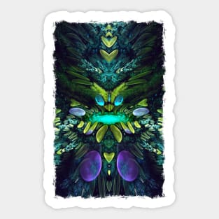 Fractal Fly - Fractal Manipulation - Visionary Art - Manafold Art Sticker